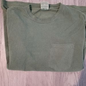 Comfort colors Green t shirt with logo all sizes
